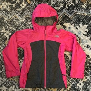 Girls The North Face girls 3-season jacket Sz S (7/8)